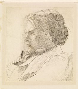 Portræt af en ung mand af Dante Gabriel Rossetti