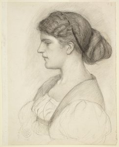 Profilbuste af Fanny Cornforth af Dante Gabriel Rossetti