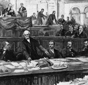 Francesco Crispis tale i parlamentet, som markerede faldet af hans første regering, den 31. januar