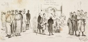 Tyske pilgrimme i Rom, gravering af Dante Paolocci og Canedi fra L