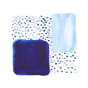 Komposition af Blue Strokes af Danushka Abeygoda