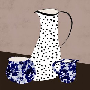 Prikker og blomster