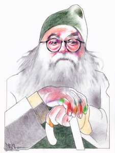 Ando Gilardi, 2000 (blyant på papir) af Dariush Radpour
