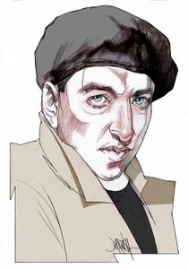 Giacomo Antonini, 2022 (digital farveblyantstegning) af Dariush Radpour