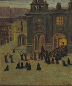 Langfredag morgen i Orduña af Darío de Regoyos