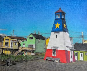 Lighthouse Pier, 2018 (blyant på papir)
