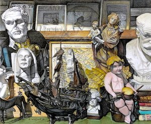 Window Shopping, 2019 (blyant på papir) af Darrell Windjack