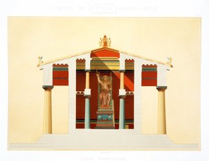 Tværgående sektion af Jupiters tempel i Aegina