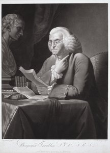 Benjamin Franklin af David (after) Martin