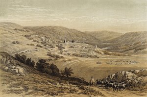 Generelt syn på Nazareth (farve litho)