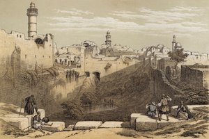 The Pool of Bethesda (farve litho)