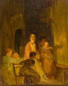 Kaninen på væggen, ca. 1815 (olie på lærred) af David (attr.) Wilkie