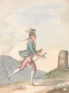 En løbende postillion af David Allan