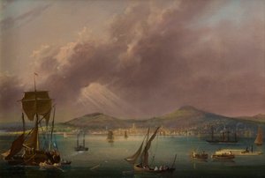 Dundee from the River, ca. 1835 (olie på lærred) af David Angelo Andrews