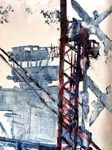 Abstrakt industriel struktur