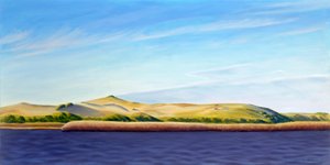 Entering the Provincelands, 2013 (olie på lærred) af David Arsenault