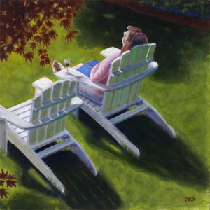 Souler Energy, 2012 (olie på lærredsplade) af David Arsenault