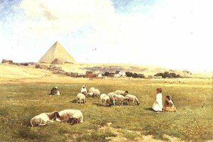 En arabisk flok nær Mena af David Bates
