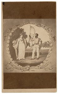 "Hellere dø som frie mænd end leve som slaver",ca. 1864 (tryk) af David Bustill Bowser
