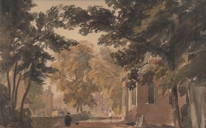 En gade i Harborne af David Cox