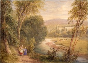 Bolton Abbey af David Cox