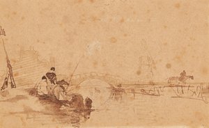 Indbringelse af fangsten (blæk og vask) af David Cox