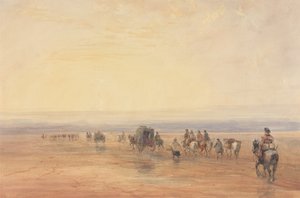 Krydsning af Lancaster Sands af David Cox