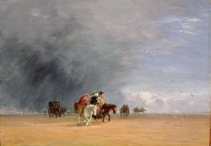 Crossing the Sands, 1848 af David Cox