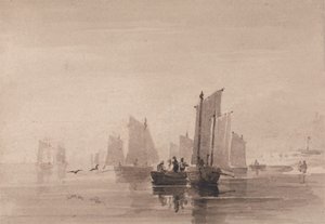 Fiskeri ud for Hastings af David Cox