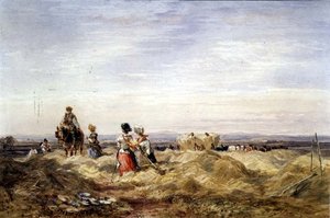 I hømarken (akvarel) af David Cox