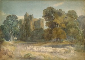 Kenilworth Castle i Warwickshire af David Cox