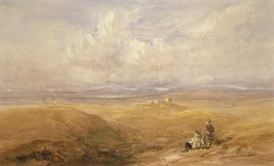 Lancaster Castle (wc på papir) af David Cox