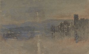 Landskab i måneskin af David Cox
