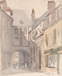 Sted St. Barthélemy, Rouen af David Cox