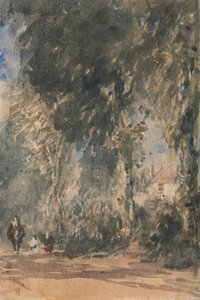 Abbey Gates ser til Greenfield House af David Cox