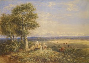 Skylærken, 1848 af David Cox