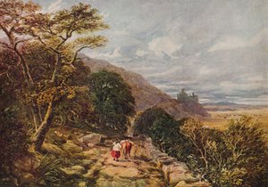 Country Track, der fører til Harlech Castle, 19. århundrede, 1938 af David Cox the elder