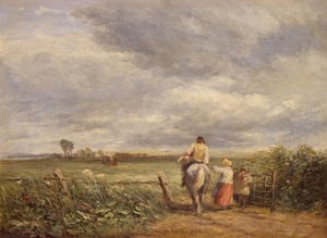 Går til hømarken, 1853. af David Cox the elder