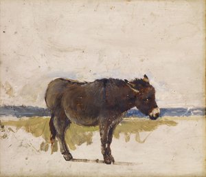 Studie af et æsel, 1841-1843.