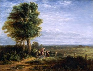 Skylærken, 1849. af David Cox the elder