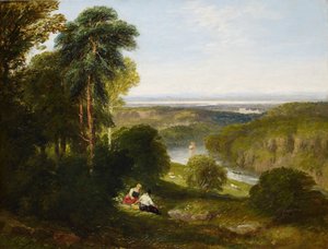 The Wyndcliffe, River Wye, 1842. af David Cox the elder