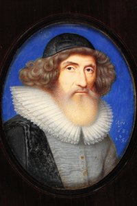 Inigo Jones, 68 år (wc på vellum) af David Des Granges