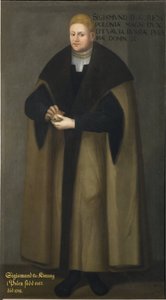 Sigismund I den Ældre, konge af Polen og storhertug af Litauen - Portræt af Sigismund I af Polen (1467-1548), af Frumerie, David (1641-1677). olie på lærred af David Frumerie