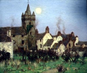 The Tolbooth, Kircudbright, ca. 1900 (olie på lærred)