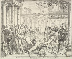 The Martyrdom of Saint Christopher, fra The Story of Saints James and Christopher in the..., 1776. af David Giovanni