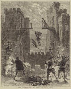 Amy Robsart på Drury-Lane Theatre, the Fate of Varney af David Henry Friston