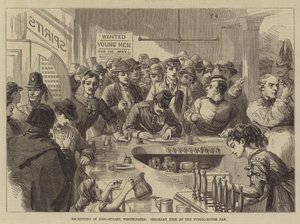 Rekruttering i King-Street, Westminster, Sergent Kite i Public-House Bar af David Henry Friston
