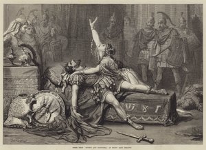 Scene fra Antony og Cleopatra, på Drury Lane Theatre af David Henry Friston