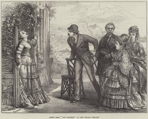 Scene fra Gamle Soldater på Strand Teatret af David Henry Friston