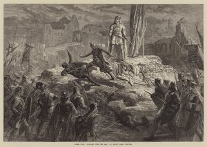 Scene fra Richard Coeur de Lion i Drury Lane Theatre af David Henry Friston